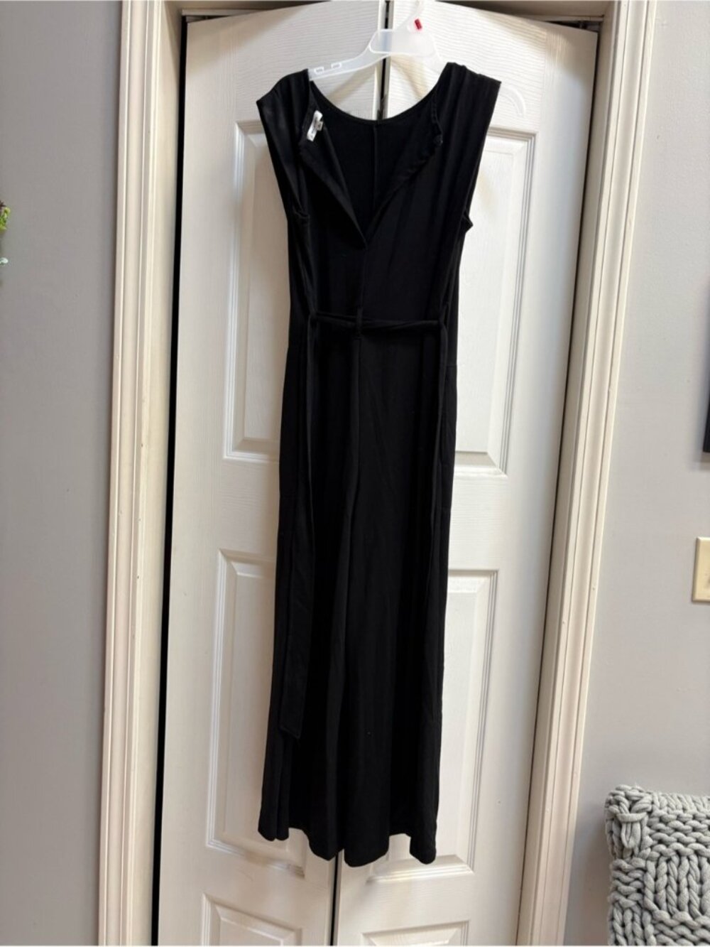 Max Studio Black Sleeveless Jumpsuit with Self Tie